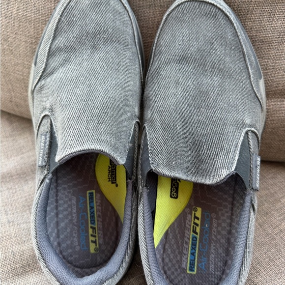 Skechers Men's Charcoal Slip-On Loafers - Picture 2 of 2